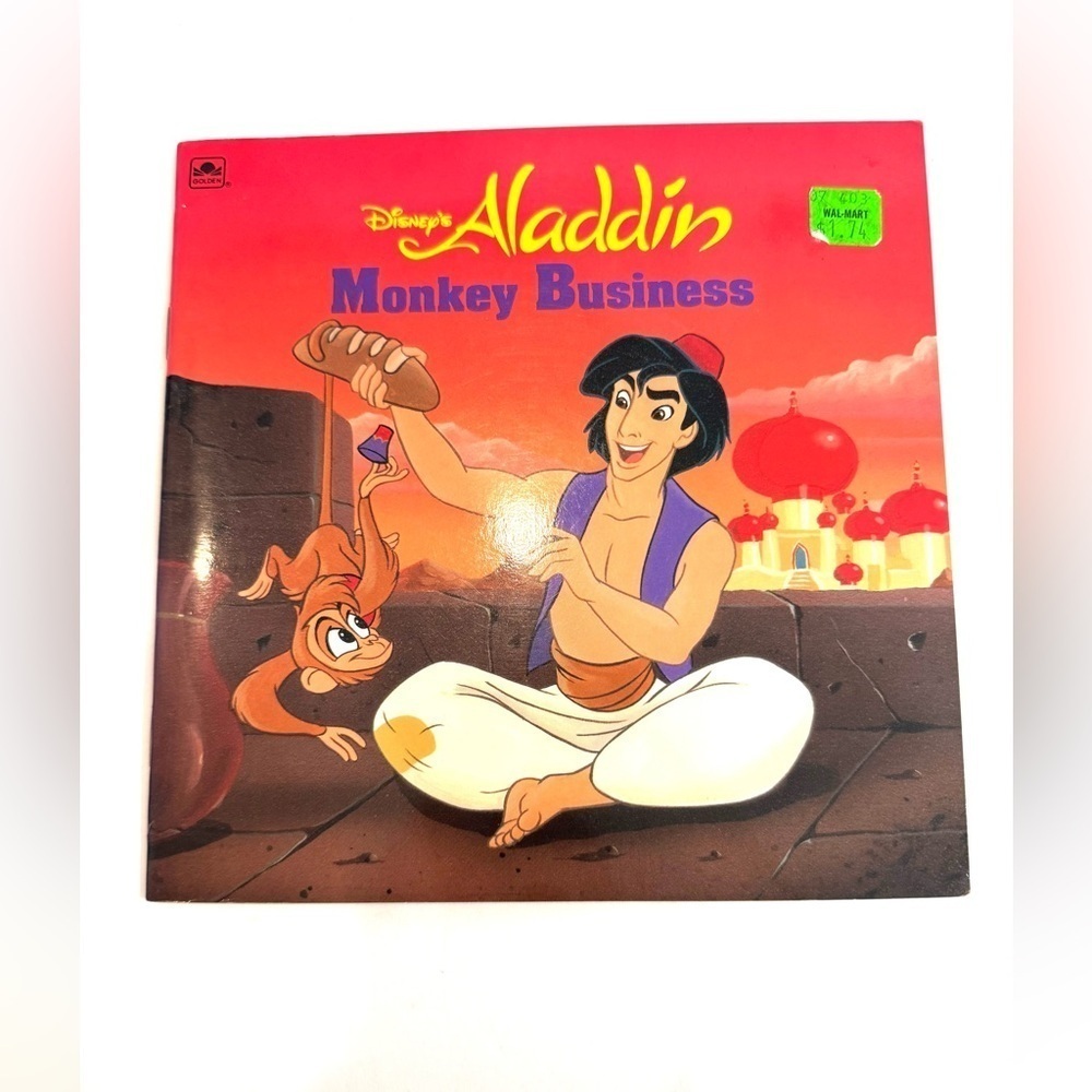 Disney’s Aladdin “Monkey Business” Children’s Books Level VTG 90’s